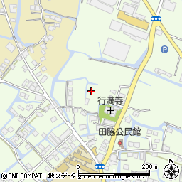 福岡県柳川市田脇周辺の地図