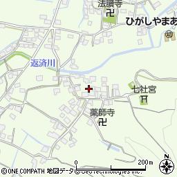 福岡県みやま市瀬高町小田周辺の地図