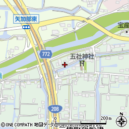 福岡県柳川市三橋町蒲船津840周辺の地図