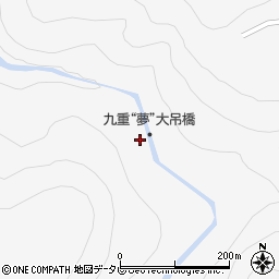 九重“夢”大吊橋周辺の地図