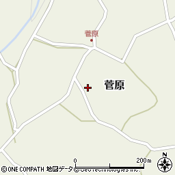 大分県玖珠郡九重町菅原413周辺の地図