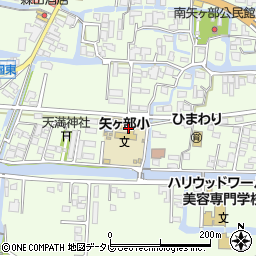 柳川市立矢ヶ部小学校周辺の地図