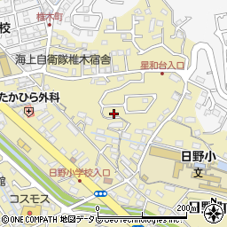 長崎県佐世保市日野町周辺の地図