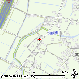 福岡県みやま市瀬高町小田1764周辺の地図