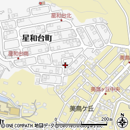 長崎県佐世保市星和台町23-1周辺の地図