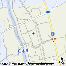 福岡県八女市立花町白木55周辺の地図