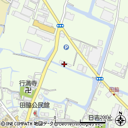 福岡県柳川市田脇205周辺の地図