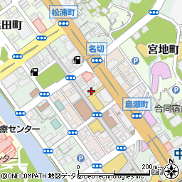 長崎県佐世保市常盤町周辺の地図