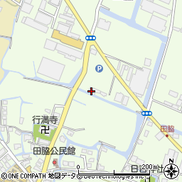福岡県柳川市田脇203周辺の地図