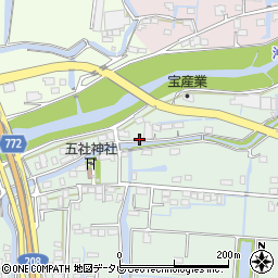 福岡県柳川市三橋町蒲船津726周辺の地図