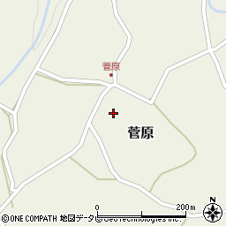 大分県玖珠郡九重町菅原412周辺の地図