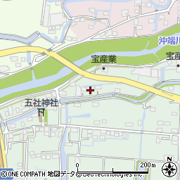 福岡県柳川市三橋町蒲船津724周辺の地図