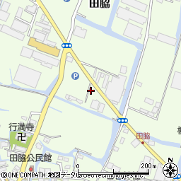福岡県柳川市田脇206周辺の地図