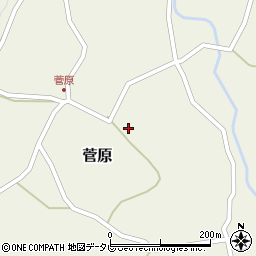 大分県玖珠郡九重町菅原157周辺の地図
