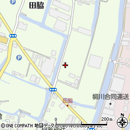 福岡県柳川市田脇320周辺の地図