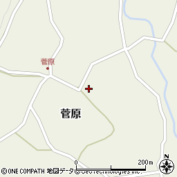 大分県玖珠郡九重町菅原161周辺の地図