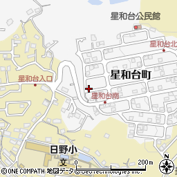 長崎県佐世保市星和台町6-1周辺の地図