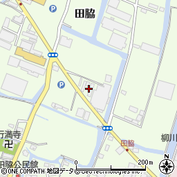 福岡県柳川市田脇207周辺の地図