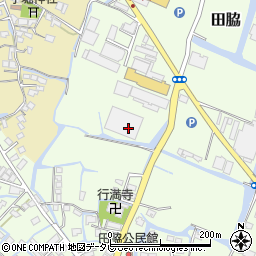 福岡県柳川市田脇190周辺の地図