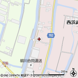 福岡県柳川市西浜武454-6周辺の地図