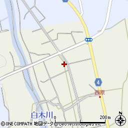 福岡県八女市立花町白木40周辺の地図