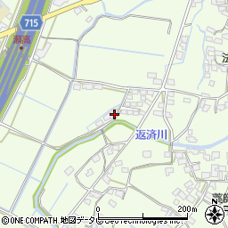 福岡県みやま市瀬高町小田1699周辺の地図