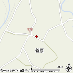 大分県玖珠郡九重町菅原406周辺の地図