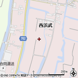 福岡県柳川市西浜武周辺の地図