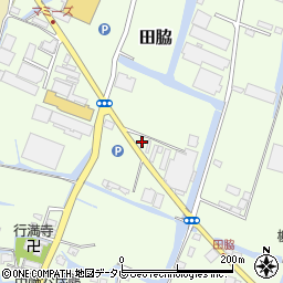 福岡県柳川市田脇224周辺の地図