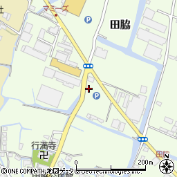 福岡県柳川市田脇197周辺の地図