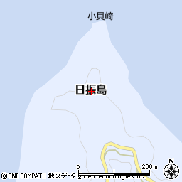愛媛県宇和島市日振島周辺の地図