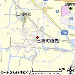 福岡県柳川市三橋町枝光周辺の地図