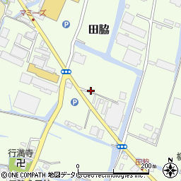 福岡県柳川市田脇223周辺の地図