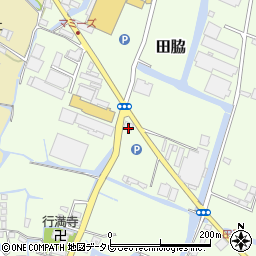 福岡県柳川市田脇196周辺の地図