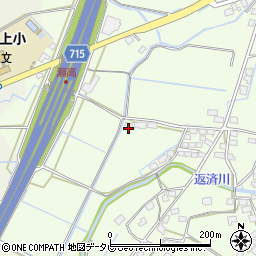 福岡県みやま市瀬高町小田1686周辺の地図