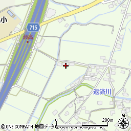 福岡県みやま市瀬高町小田1693周辺の地図
