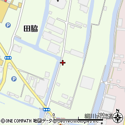 福岡県柳川市田脇328周辺の地図