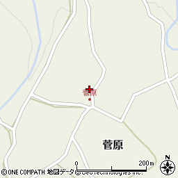 大分県玖珠郡九重町菅原382周辺の地図