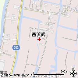 福岡県柳川市西浜武328-2周辺の地図