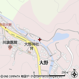 佐賀県西松浦郡有田町大野1968周辺の地図