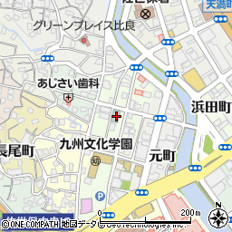 長崎県佐世保市上町周辺の地図