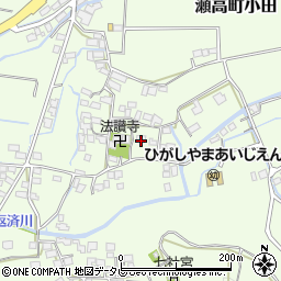福岡県みやま市瀬高町小田1580周辺の地図