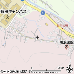 佐賀県有田町（西松浦郡）大野周辺の地図