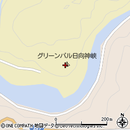 グリーンパル日向神峡周辺の地図