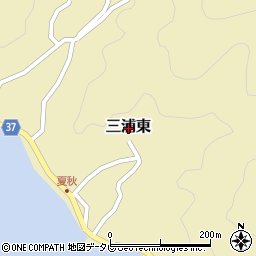 愛媛県宇和島市三浦東周辺の地図