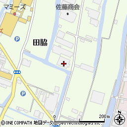福岡県柳川市田脇303周辺の地図