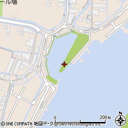 佐賀県有明海漁業協同組合　南川副支所採苗場周辺の地図