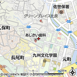 長崎県佐世保市園田町周辺の地図