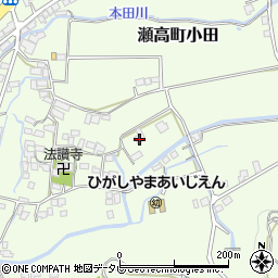 福岡県みやま市瀬高町小田1512周辺の地図