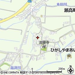 福岡県みやま市瀬高町小田1551周辺の地図